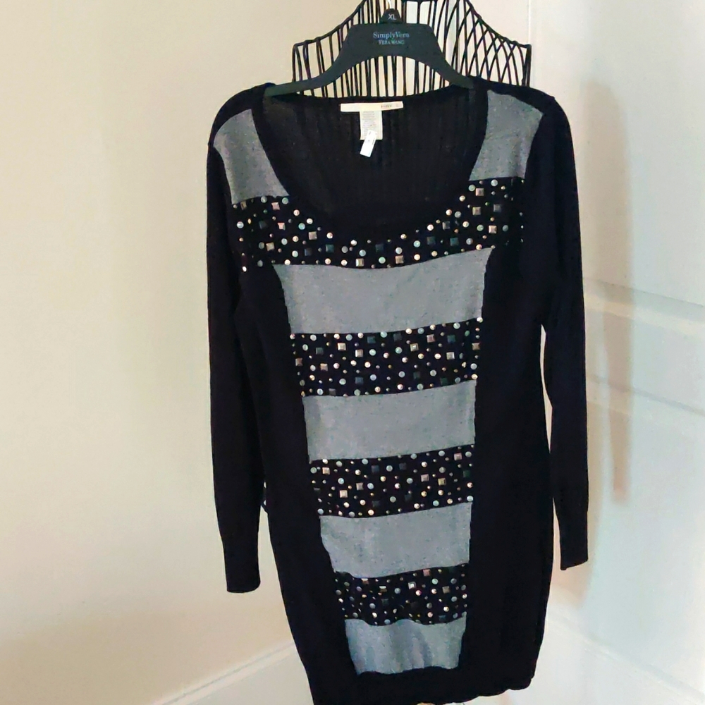 FURY NWOT black/grey dress XL